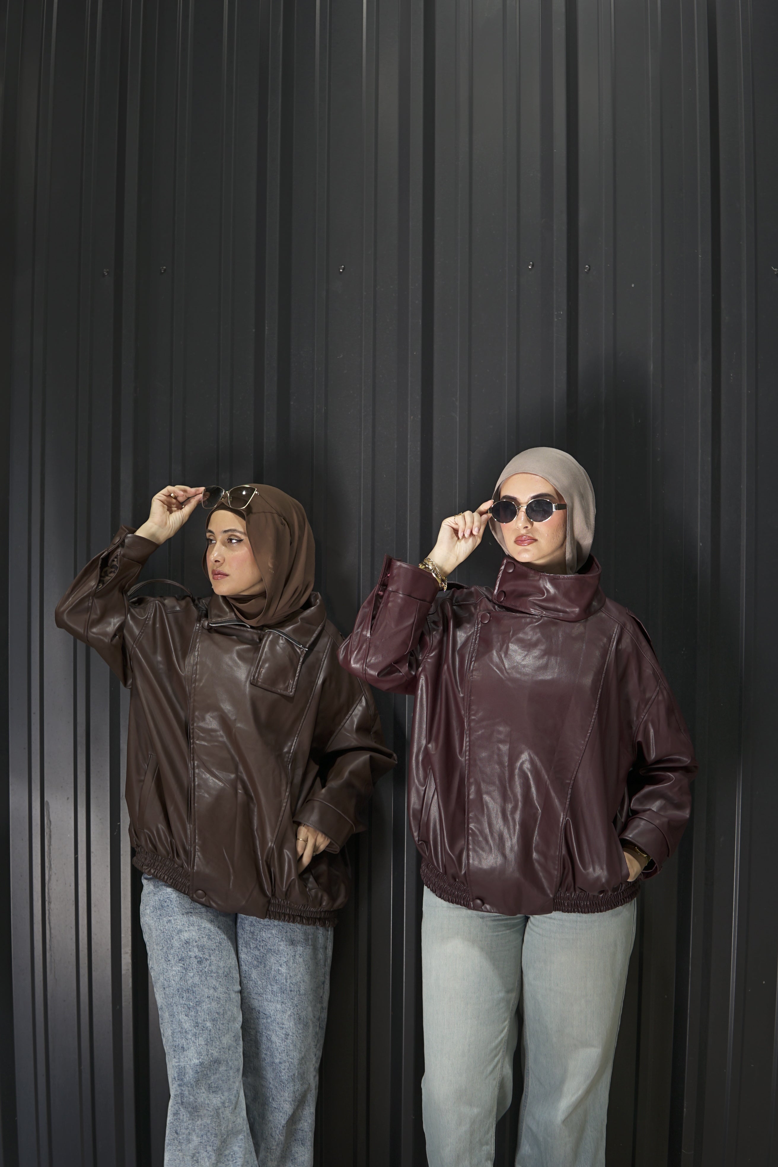 The Brown High Collar Jacket