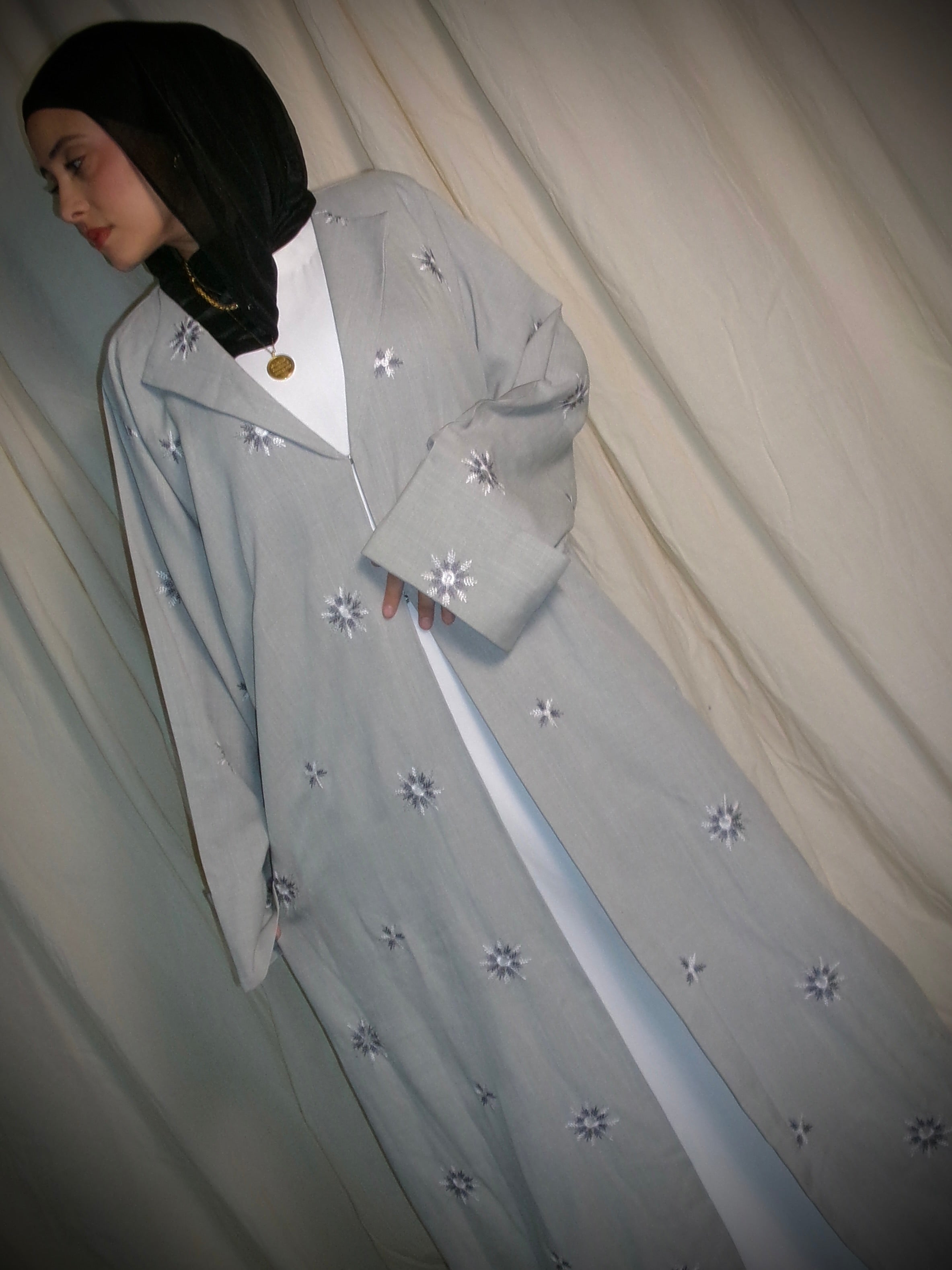 Linen Stitched Abaya