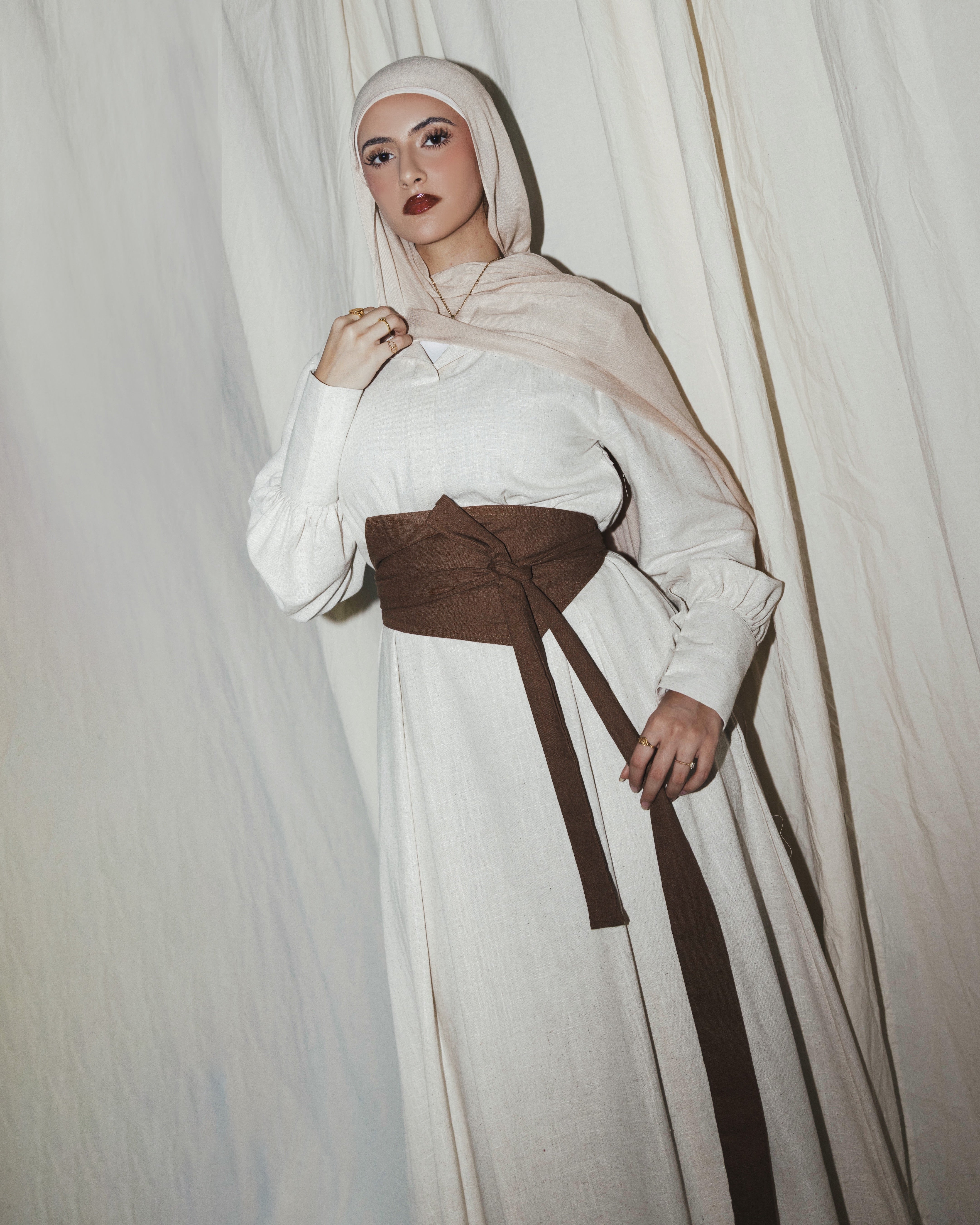 The Linen Dress | IVORY