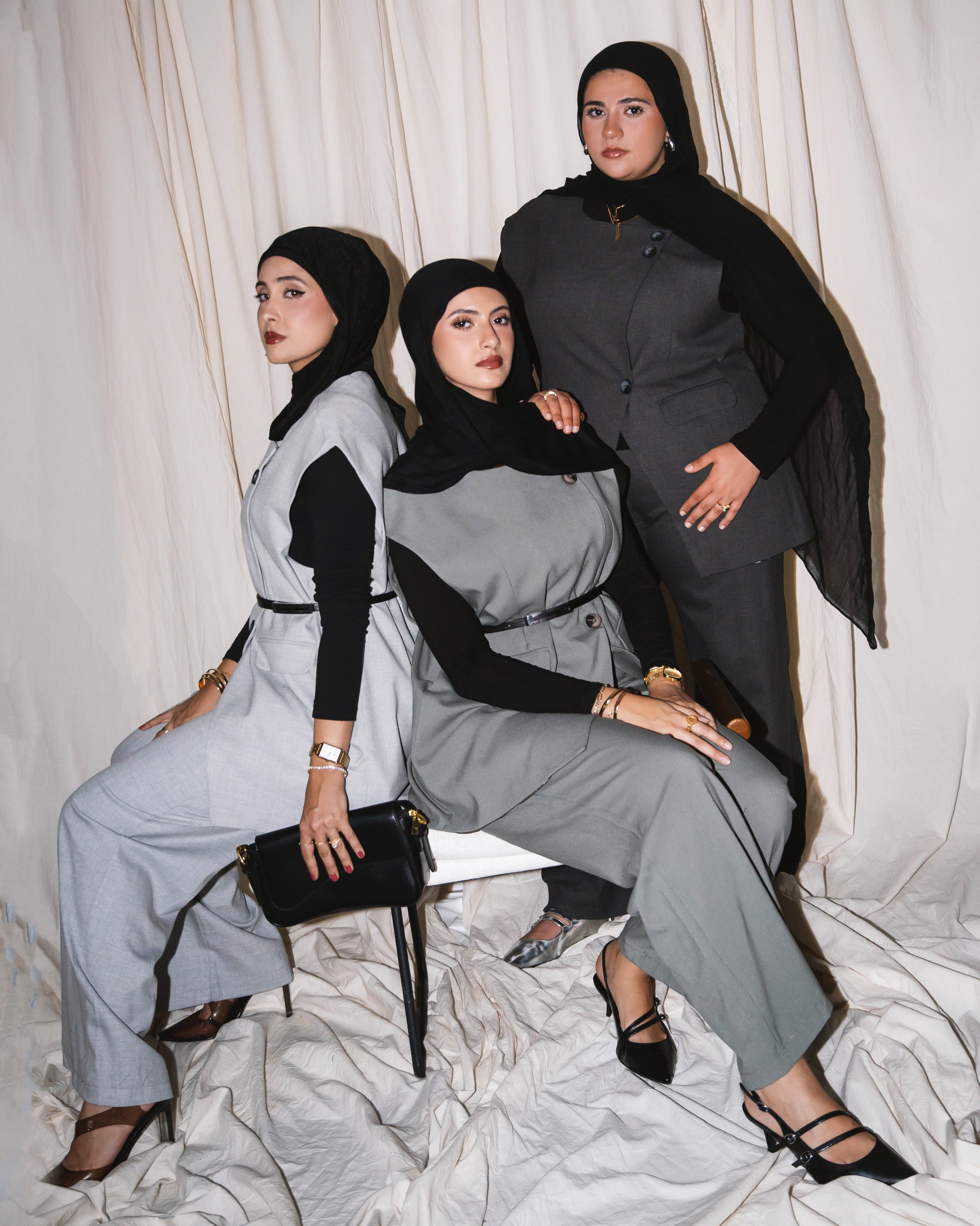 THE VEST SUIT SET | PISTACHIO GREY