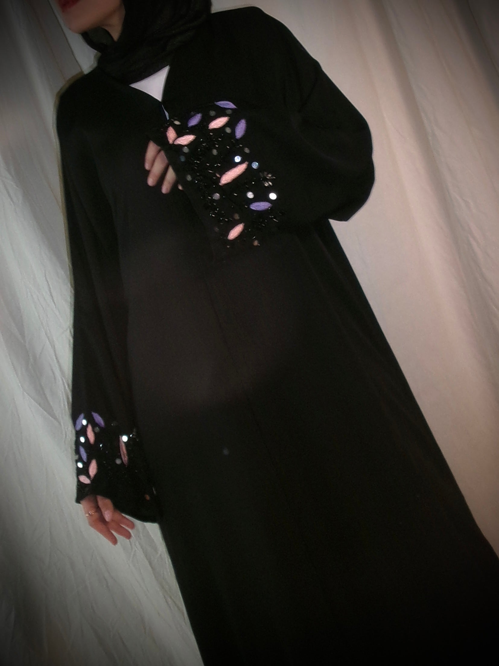 Leaf Beaded Abaya