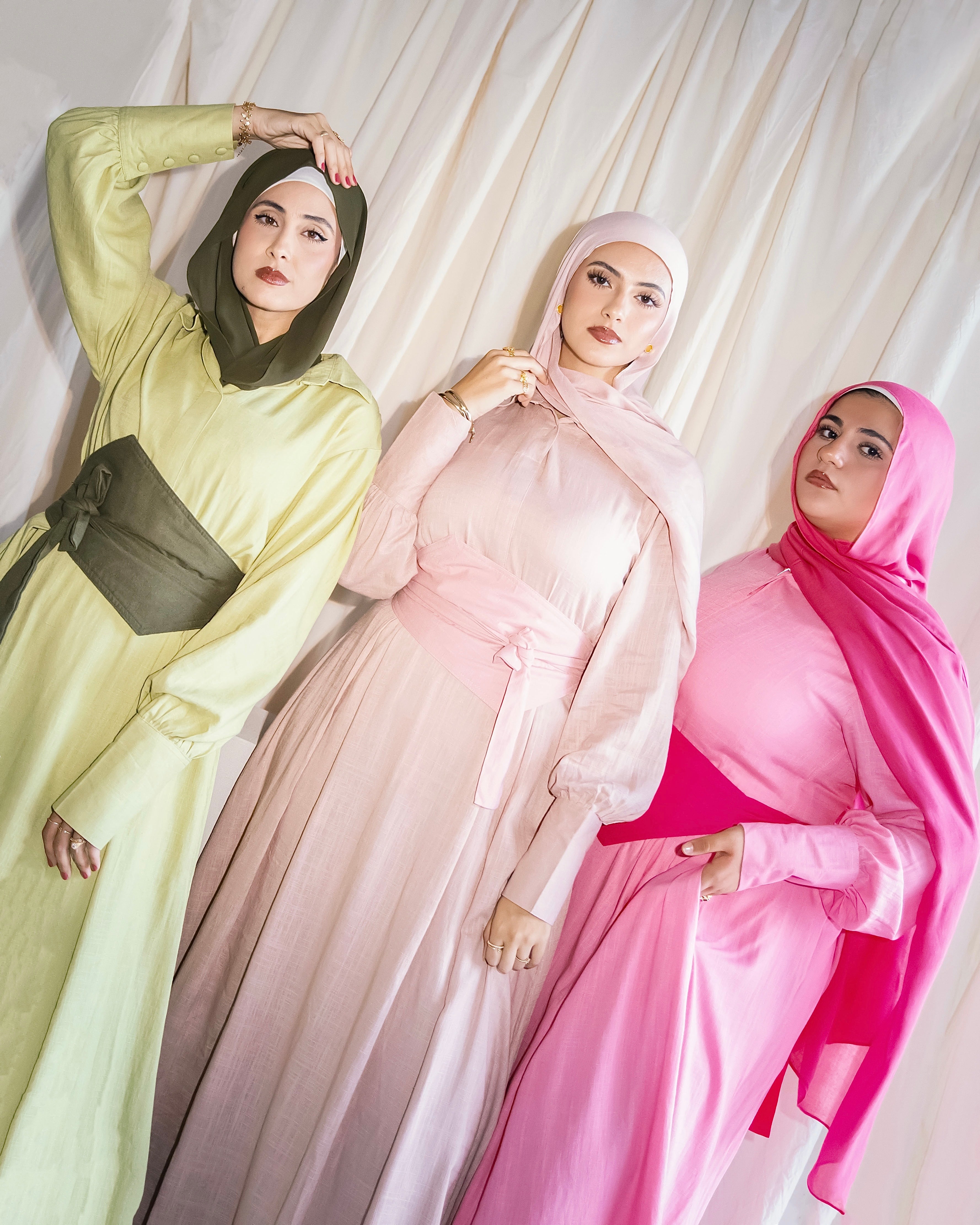 THE LINEN DRESS | HOT PINK