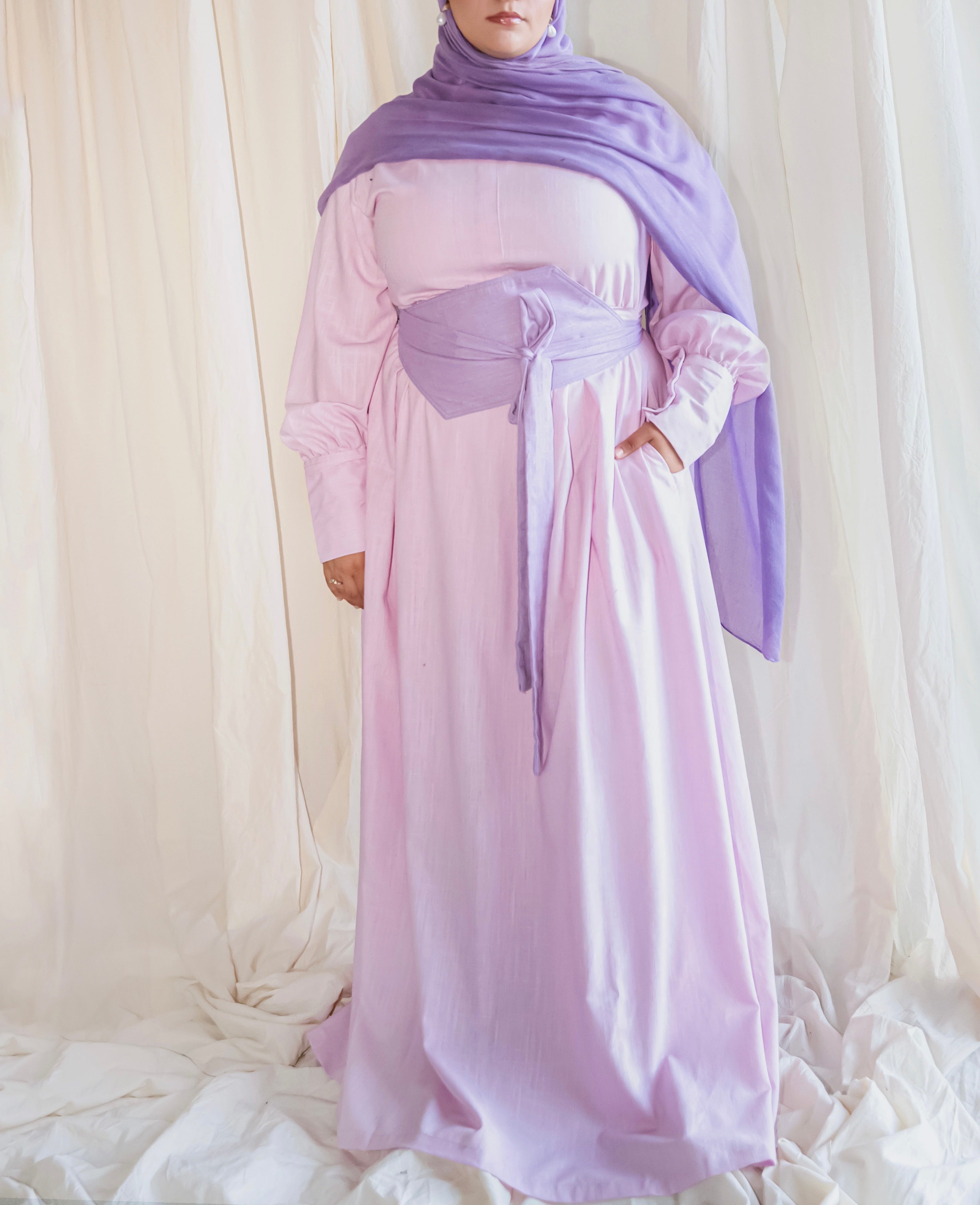 THE LINEN DRESS | LAVENDER PINK