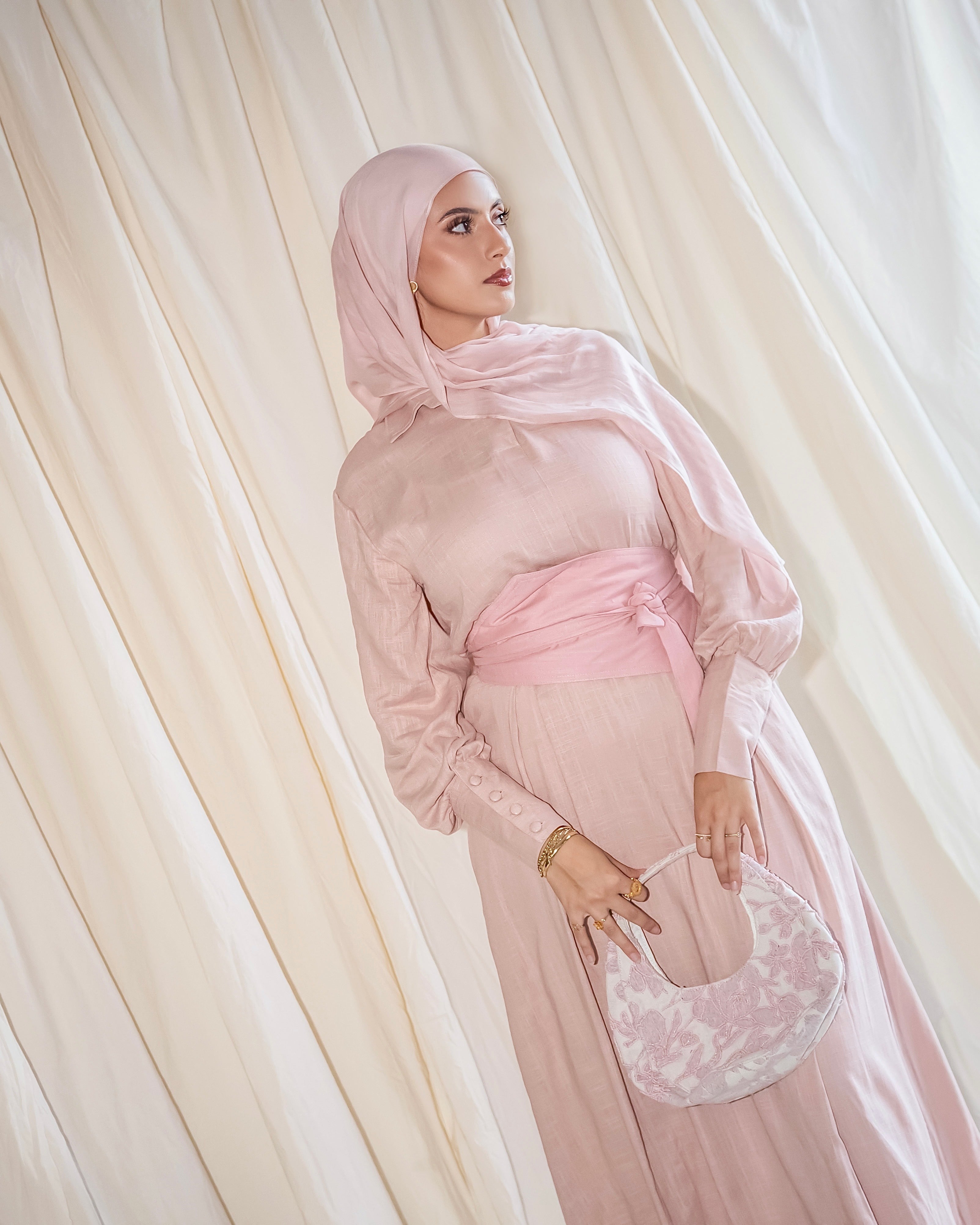 THE LINEN DRESS | BLUSH